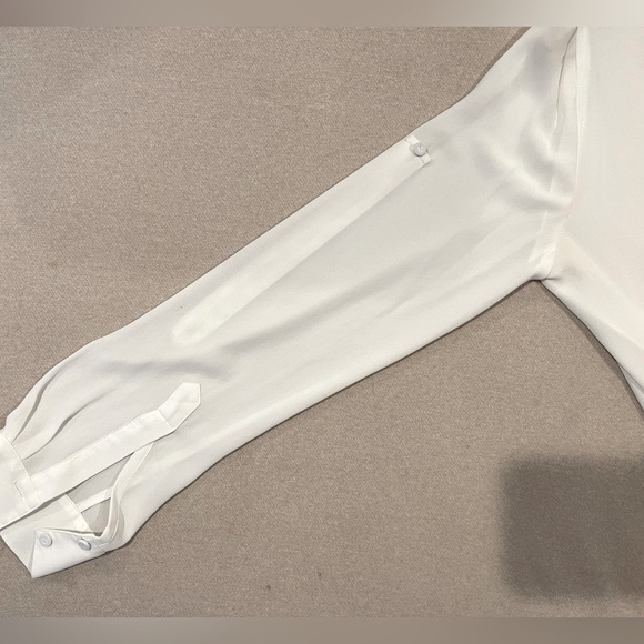 BCBG MAX AZRIA WHITE MAZIE ASYMMETRICAL TOP - Picture 8 of 8